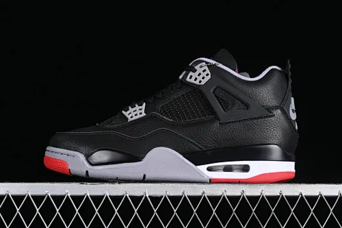 All categories Air Jordan Jordan series basketball shoes Air Jordan 4 GX foreign trade version Air Jordan 4 Retro "Bred Reimagined" AJ4 Joe 4 black red FV5029-006